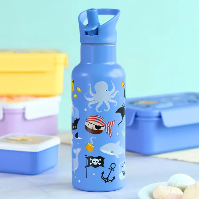 Clearance A Little Lovely Company Alex Water Bottle XL pirates