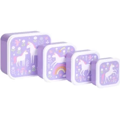 Best A Little Lovely Company Charlie Lunch & Snack Box unicorn dreams