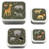 New A Little Lovely Company Charlie Lunch & Snack Box savanna