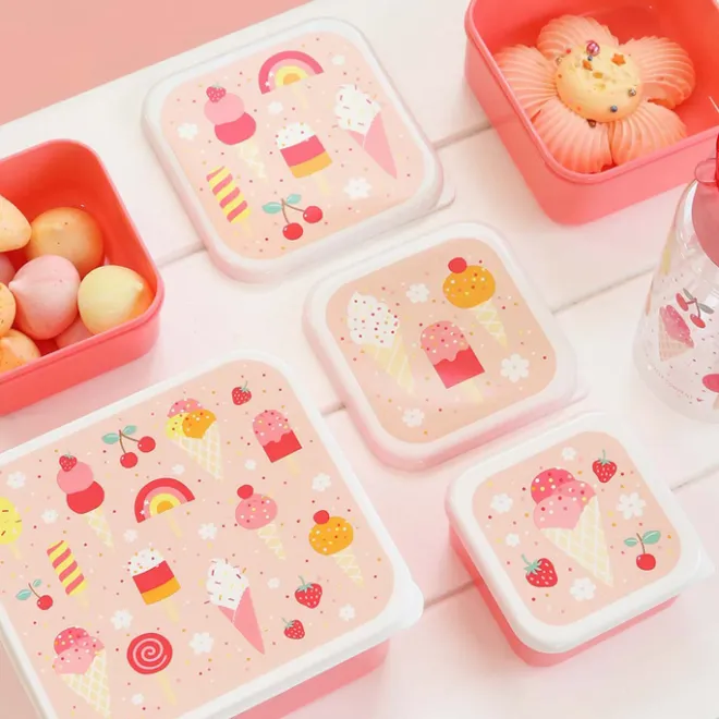 Sale A Little Lovely Company Charlie Lunch & Snack Box ice-cream