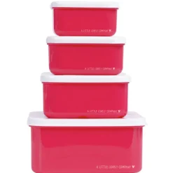 Sale A Little Lovely Company Charlie Lunch & Snack Box cherries
