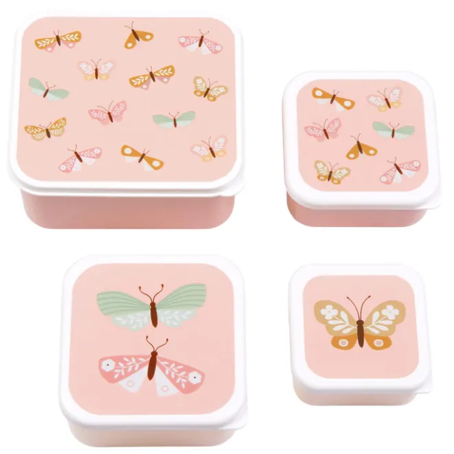 Sale A Little Lovely Company Charlie Lunch & Snack Box butterflies