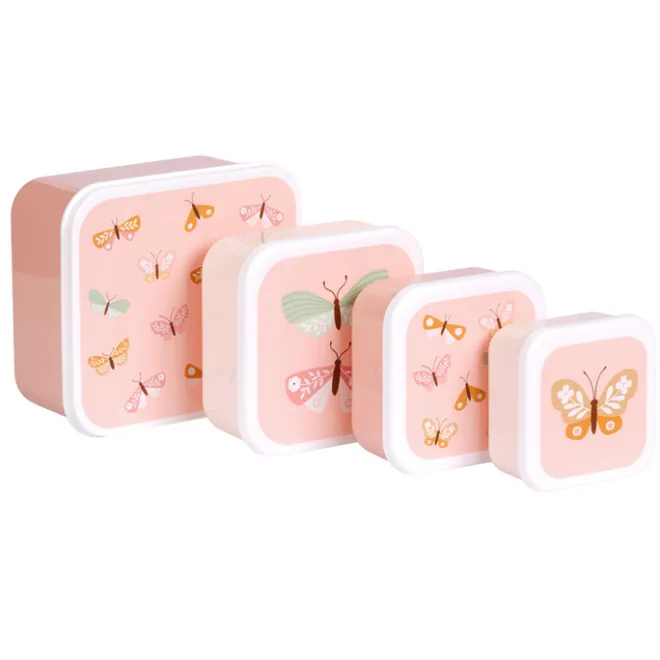 Sale A Little Lovely Company Charlie Lunch & Snack Box butterflies