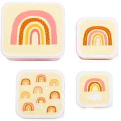 Discount A Little Lovely Company Charlie Lunch & Snack Box rainbows