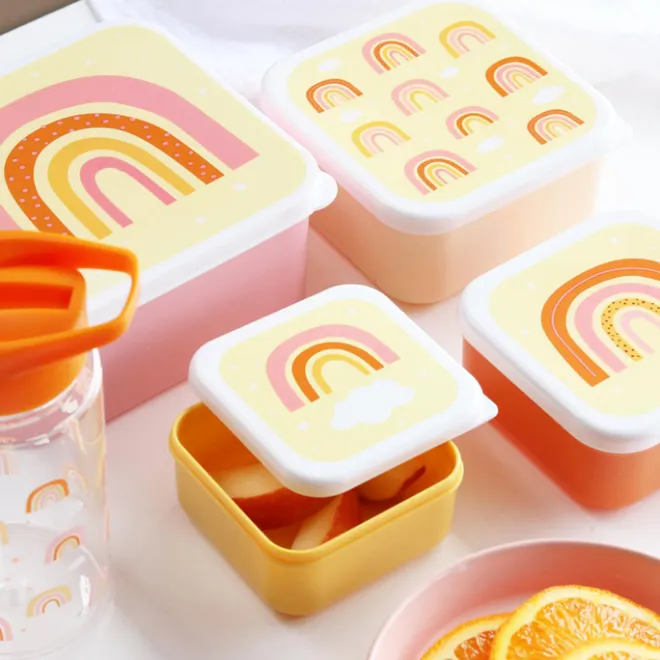 Discount A Little Lovely Company Charlie Lunch & Snack Box rainbows