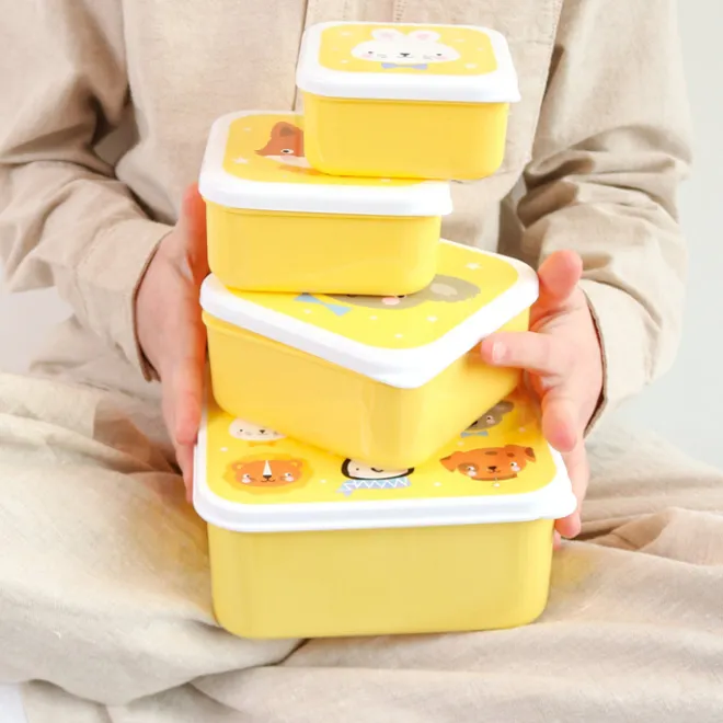 Hot A Little Lovely Company Charlie Lunch & Snack Box animal friends