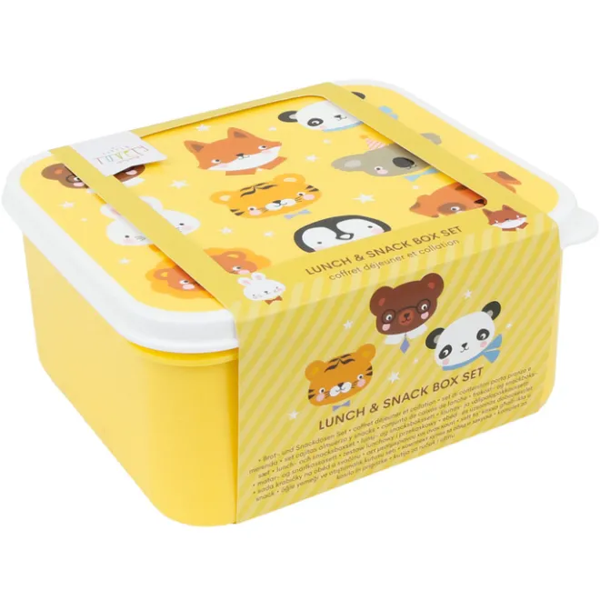 Hot A Little Lovely Company Charlie Lunch & Snack Box animal friends