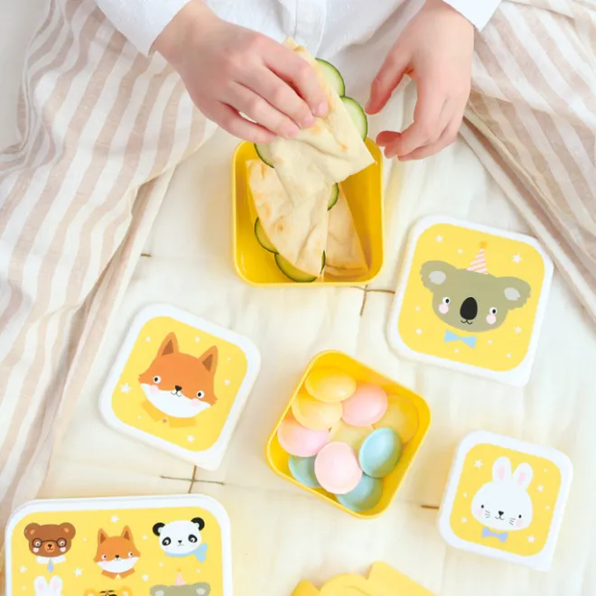 Hot A Little Lovely Company Charlie Lunch & Snack Box animal friends