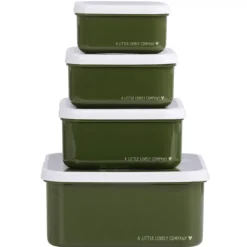 A Little Lovely Company Charlie Lunch & Snack Box crocodiles