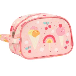 New A Little Lovely Company Jules Toiletry Bag ice-cream