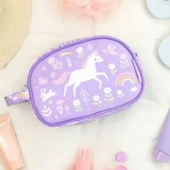 New A Little Lovely Company Jules Toiletry Bag unicorn dreams