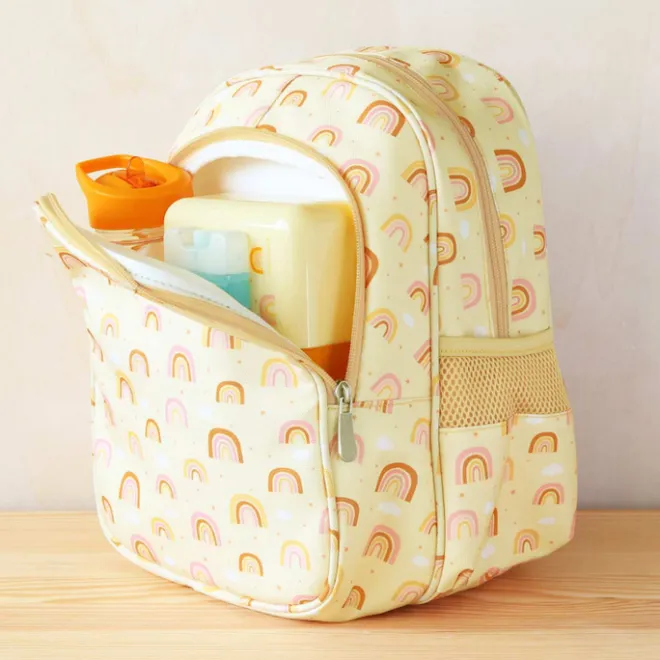 New A Little Lovely Company Noa Backpack rainbows