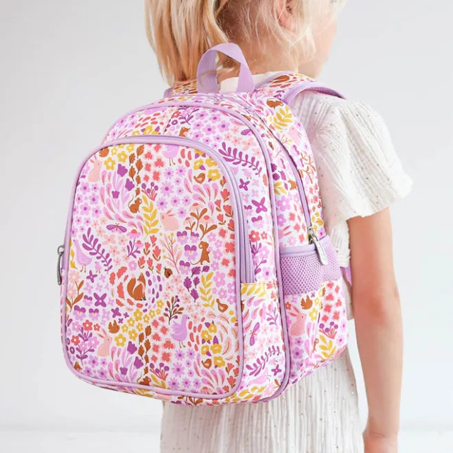 New A Little Lovely Company Noa Backpack flower garden