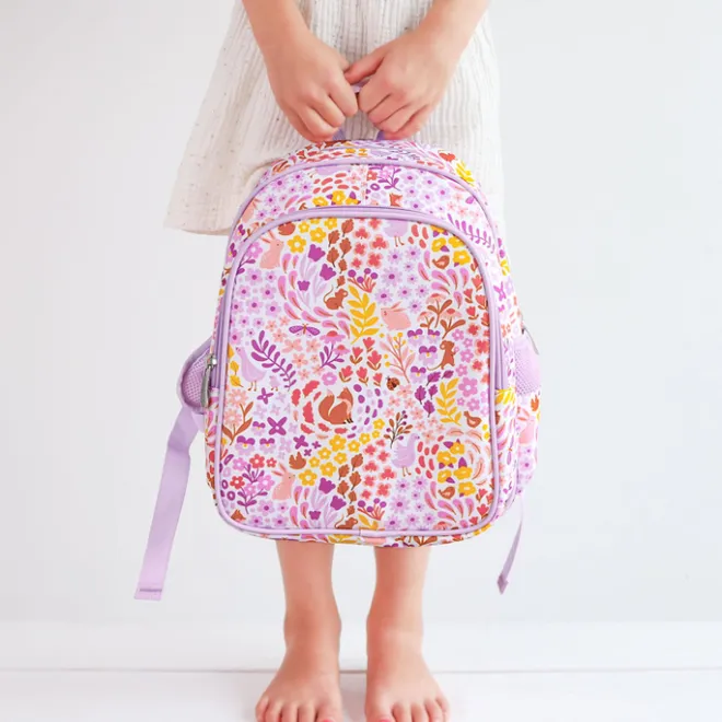 New A Little Lovely Company Noa Backpack flower garden