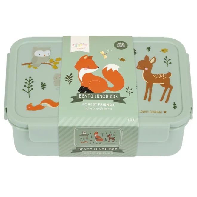 A Little Lovely Company Robin Bento Lunchbox forest friends