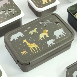 Discount A Little Lovely Company Robin Bento Lunchbox savanna