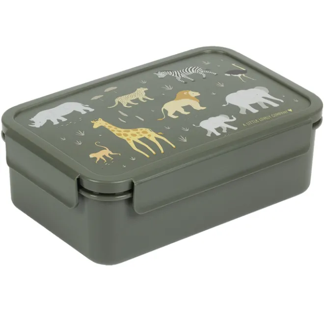 Discount A Little Lovely Company Robin Bento Lunchbox savanna
