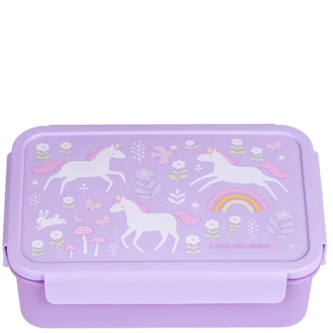 Clearance A Little Lovely Company Robin Bento Lunchbox unicorn dreams
