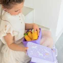 Clearance A Little Lovely Company Robin Bento Lunchbox unicorn dreams