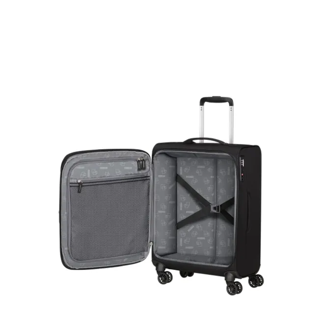 New American Tourister Aerospin Spinner S Exp black