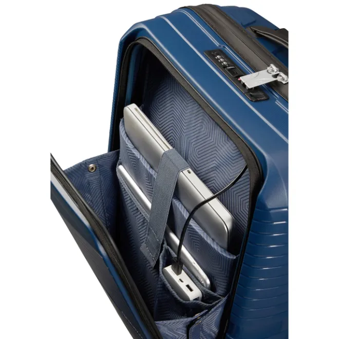 Best American Tourister Airconic Spinner 55 Neon Frontloader 15.6'' midnight navy