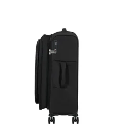 Sale American Tourister Cloudrider  Spinner M Expandable TSA jet black