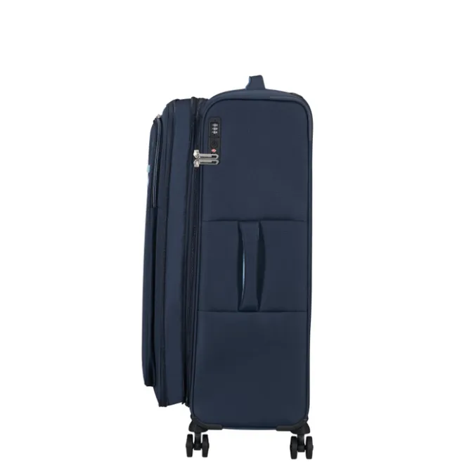 Sale American Tourister Cloudrider Spinner L Expandable TSA sky navy