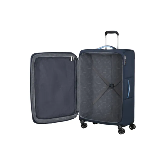 Sale American Tourister Cloudrider Spinner L Expandable TSA sky navy