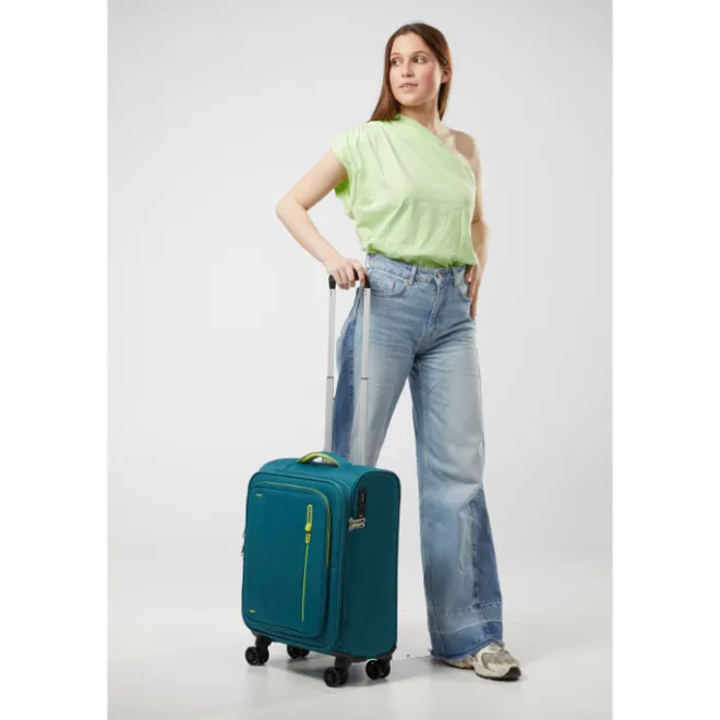 Best American Tourister Cloudrider Spinner S Expandable TSA misty teal