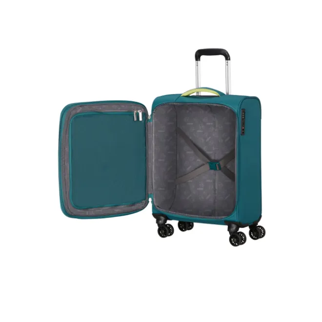 Best American Tourister Cloudrider Spinner S Expandable TSA misty teal