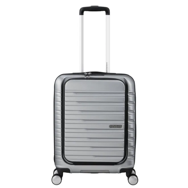 Discount American Tourister Flashline Spin. 55/20 Frontloader Cabin Trolley sky silver