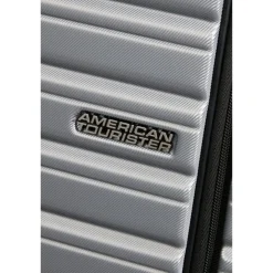 Discount American Tourister Flashline Spin. 55/20 Frontloader Cabin Trolley sky silver
