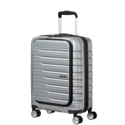Discount American Tourister Flashline Spin. 55/20 Frontloader Cabin Trolley sky silver