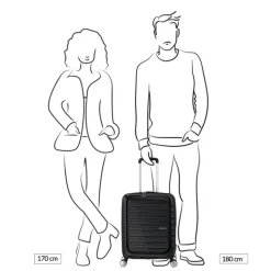 Discount American Tourister Flashline Spin. 55/20 Frontloader Cabin Trolley shadow black