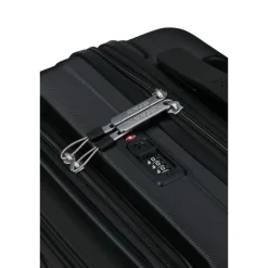 Discount American Tourister Flashline Spin. 55/20 Frontloader Cabin Trolley shadow black