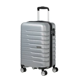 Outlet American Tourister Flashline Spin. 55/25 Cabin Trolley sky silver