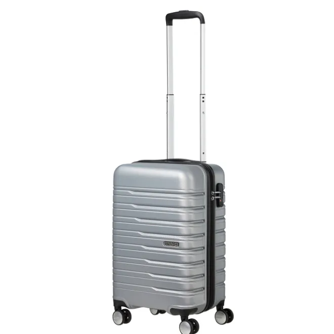 Outlet American Tourister Flashline Spin. 55/25 Cabin Trolley sky silver