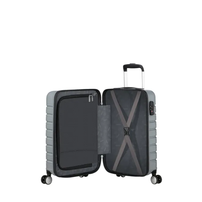 Outlet American Tourister Flashline Spin. 55/25 Cabin Trolley sky silver