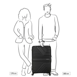 Best American Tourister Flytwist Spinner 78/29 TSA Expandable shadow black