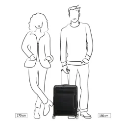Clearance American Tourister Hello Cabin Spinner 55 EXP onyx black