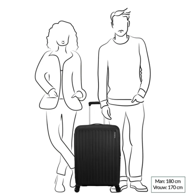 Online American Tourister Rejoy Spinner 68/25 TSA true black