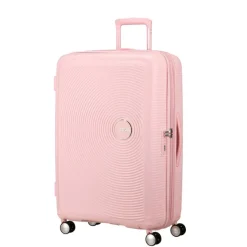 Clearance American Tourister Soundbox Spinner 77/28 TSA Expandable pastel pink