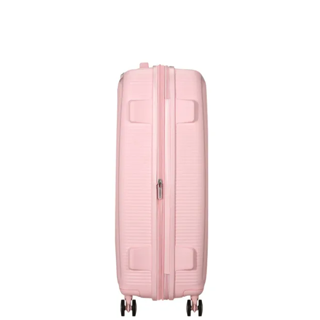 Clearance American Tourister Soundbox Spinner 77/28 TSA Expandable pastel pink