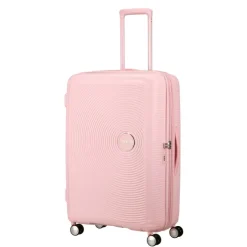 Clearance American Tourister Soundbox Spinner 77/28 TSA Expandable pastel pink
