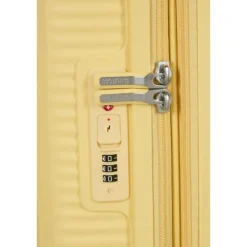 Outlet American Tourister Soundbox Spinner 67/24 TSA Expandable pastel yellow