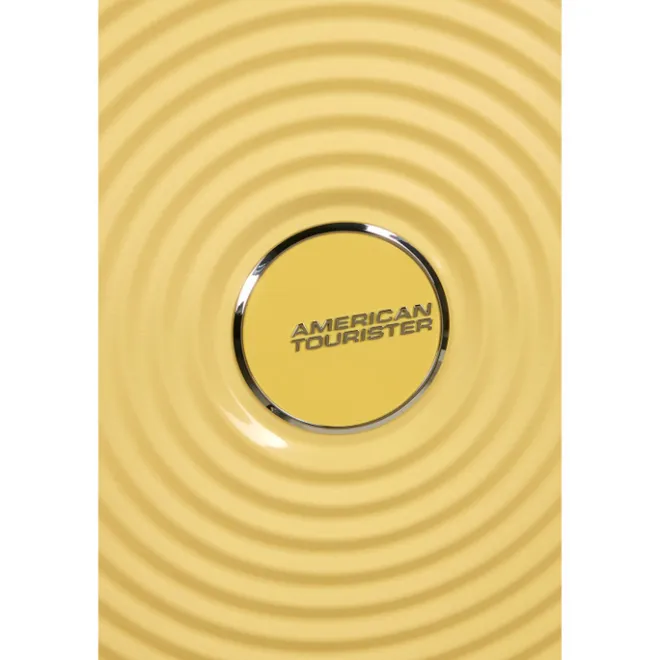 Outlet American Tourister Soundbox Spinner 67/24 TSA Expandable pastel yellow
