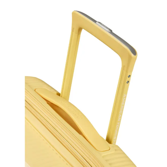 Outlet American Tourister Soundbox Spinner 67/24 TSA Expandable pastel yellow