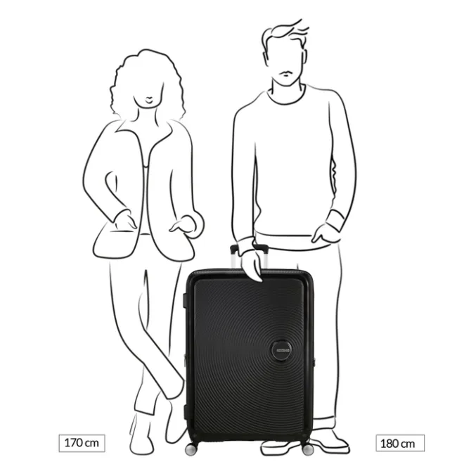 Online American Tourister Soundbox Spinner 80/30 TSA Expandable golden yellow