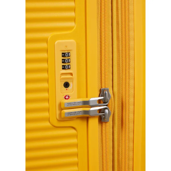 Online American Tourister Soundbox Spinner 80/30 TSA Expandable golden yellow