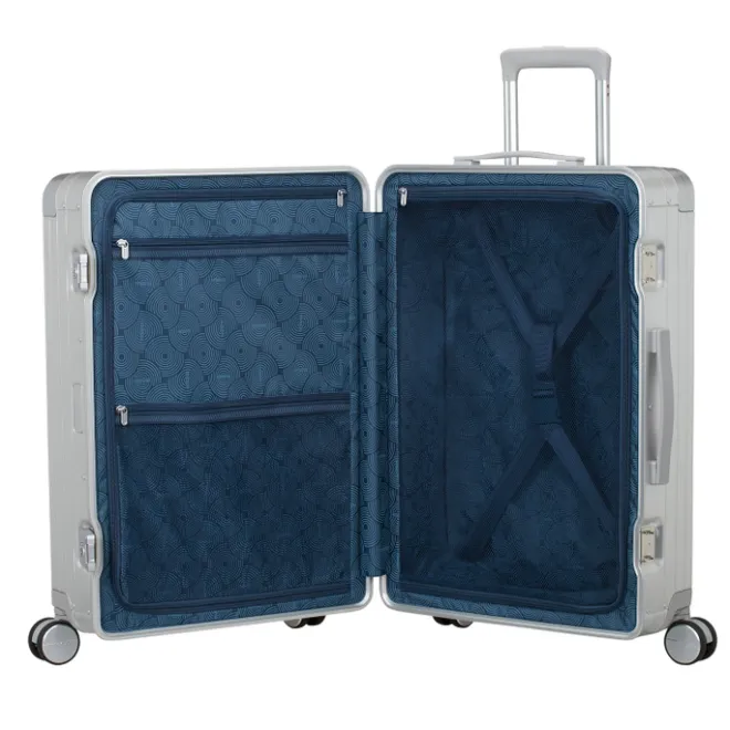 New American Tourister Soundbox Alu Spinner 68/25 TSA silver